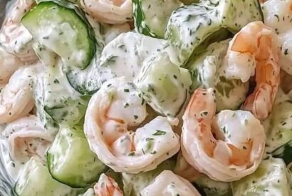 Thumbnail for Creamy Cucumber Shrimp Salad