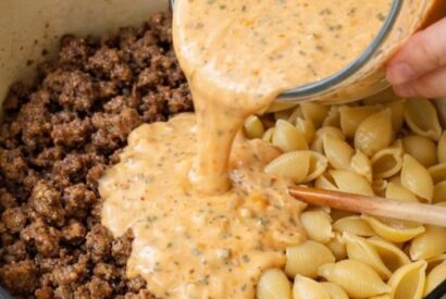 Thumbnail for One-Pot Creamy Beef and Shells (Easy Comfort Food Dinner in 30 Minutes)