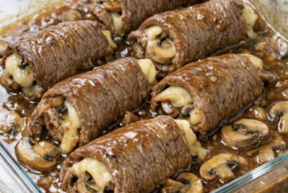 Thumbnail for 4-Ingredient Mushroom Swiss Steak Rolls (The “Savory & Melt-in-Your-Mouth” Secret)