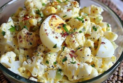 Thumbnail for I love potato salad…but I hate all those carbs…try low carb potato salad / with cauliflower instead …. It is SOOOO good!