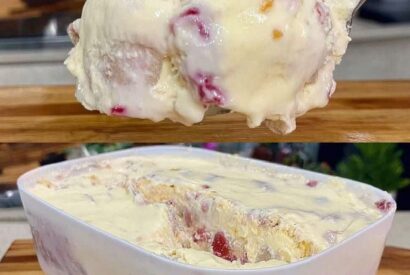 Thumbnail for Easy Strawberry Biscuit Custard Pudding – Creamy No-Bake Dessert for Quick Treats & Meal Prep