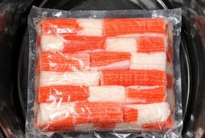 Thumbnail for Toss a whole block of imitation crab in the crock with 3 simple ingredients and you’ll get a dinner so rich and comforting, your husband will be beggi