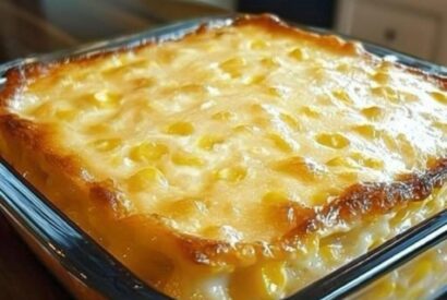 Thumbnail for Cream Cheese Corn Casserole (Ultra Creamy, Easy Holiday Side Dish)