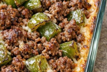 Thumbnail for Easy 4-Ingredient Amish Beef & Bell Pepper Bake – Quick, Healthy Dinner Recipe