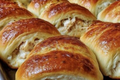 Thumbnail for The BEST Baked Chicken Stuffed Crescent Rolls (Creamy & Easy Quick Dinner!)