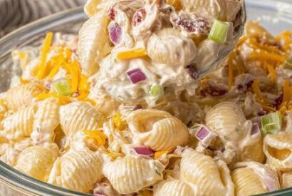 Thumbnail for The BEST Healthy Chicken Pasta Salad (Easy High Protein Meal Prep!)