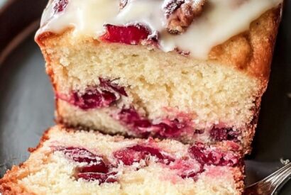 Thumbnail for The BEST Cream Cheese Cranberry Loaf (Easy Holiday Recipe!)