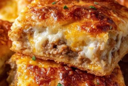 Thumbnail for Savory Beef & Cheese Pastry Squares and Strawberry Protein Fluff