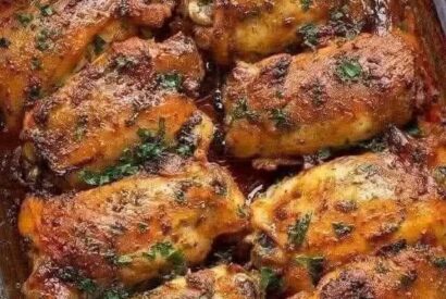 Thumbnail for The BEST Crispy Baked Chicken Thighs (Easy High Protein Dinner!)