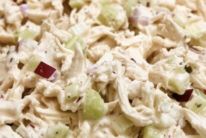 Thumbnail for The BEST Creamy Mandarin Orange Chicken Salad (Easy High Protein Meal Prep!)