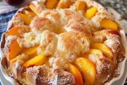 Thumbnail for The BEST Peach Cobbler Pound Cake (Easy Dessert Recipe!)