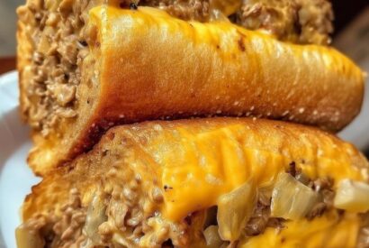Thumbnail for The BEST Philly Cheesesteak Sloppy Joes (Easy Ground Beef Recipe!)