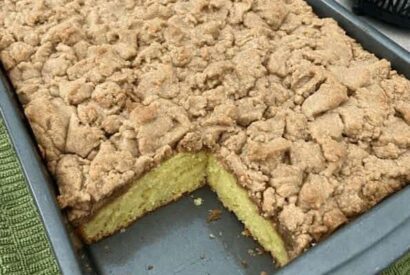 Thumbnail for OUTRAGEOUSLY BUTTERY CRUMB CAKE