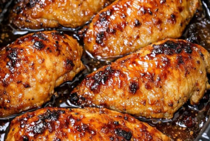 Thumbnail for My grandfather shared this easy spring dinner trick with me. Just 3 ingredients poured over the top and left untouched. The sweet glaze does the rest.