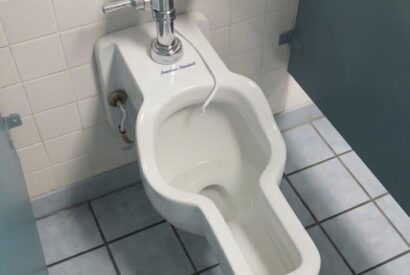 Thumbnail for “My coworker saw this toilet in the women’s restroom at the Huntsville Space Center. Why is it shaped this way?” Check the first comment to know