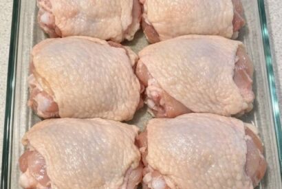 Thumbnail for Pour bone-in thighs in the baking dish with 4 simple ingredients and give Mom a dinner she’ll remember long after the flowers wilt