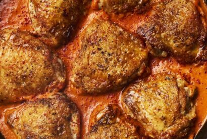 Thumbnail for Chicken Thighs with Pepper-Tomato Sauce