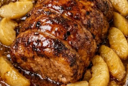 Thumbnail for Brown Sugar Glazed Beef Tenderloin with Cinnamon Apples