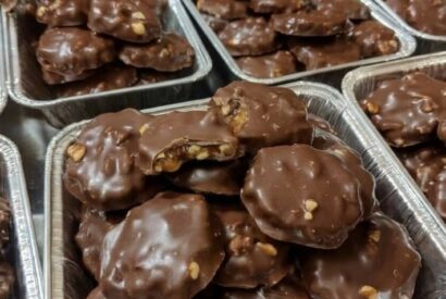 Thumbnail for Homemade Turtle Candy With Pecans and Caramel
