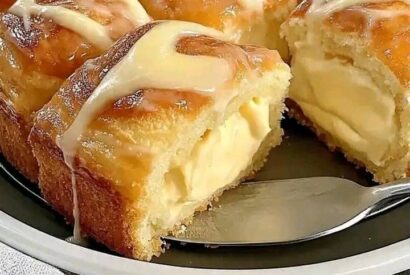 Thumbnail for Best Glazed Custard Filled Brioche Buns Recipe