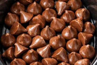 Thumbnail for Throw unwrapped chocolate kisses in the slow cooker and 3 other ingredients to get a dessert so delicious your husband will be begging for more.
